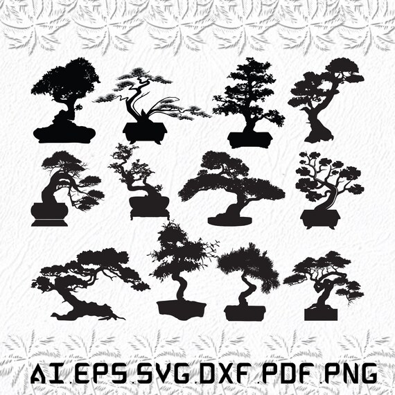 Bonsai Tree svg Bonsai svg roots svg tree roots tree SVG Etsy