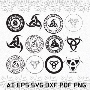 God of War Tattoo Viking Symbols SVG Norse (Instant Download) 