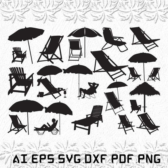 Beach Chair Svg Beach Chairs Svg Sea Svg Beach Chair Etsy