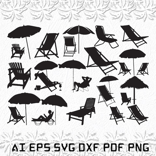 Strandkorb svg, Strandstühle svg, Meer svg, Strand, Stuhl , SVG, ai, pdf, eps, svg, dxf, png