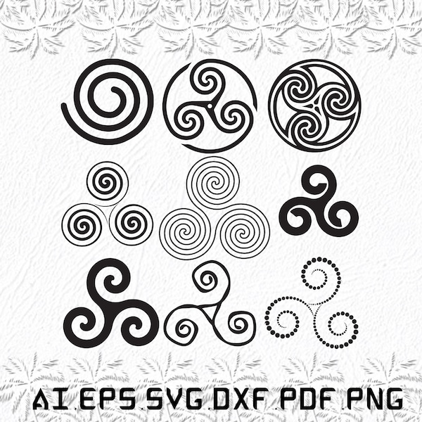 Celtic Spiral Symbol svg, Celtic Spiral Symbols svg, Celtic, Spiral, Symbol, SVG, ai, pdf, eps, svg, dxf, png