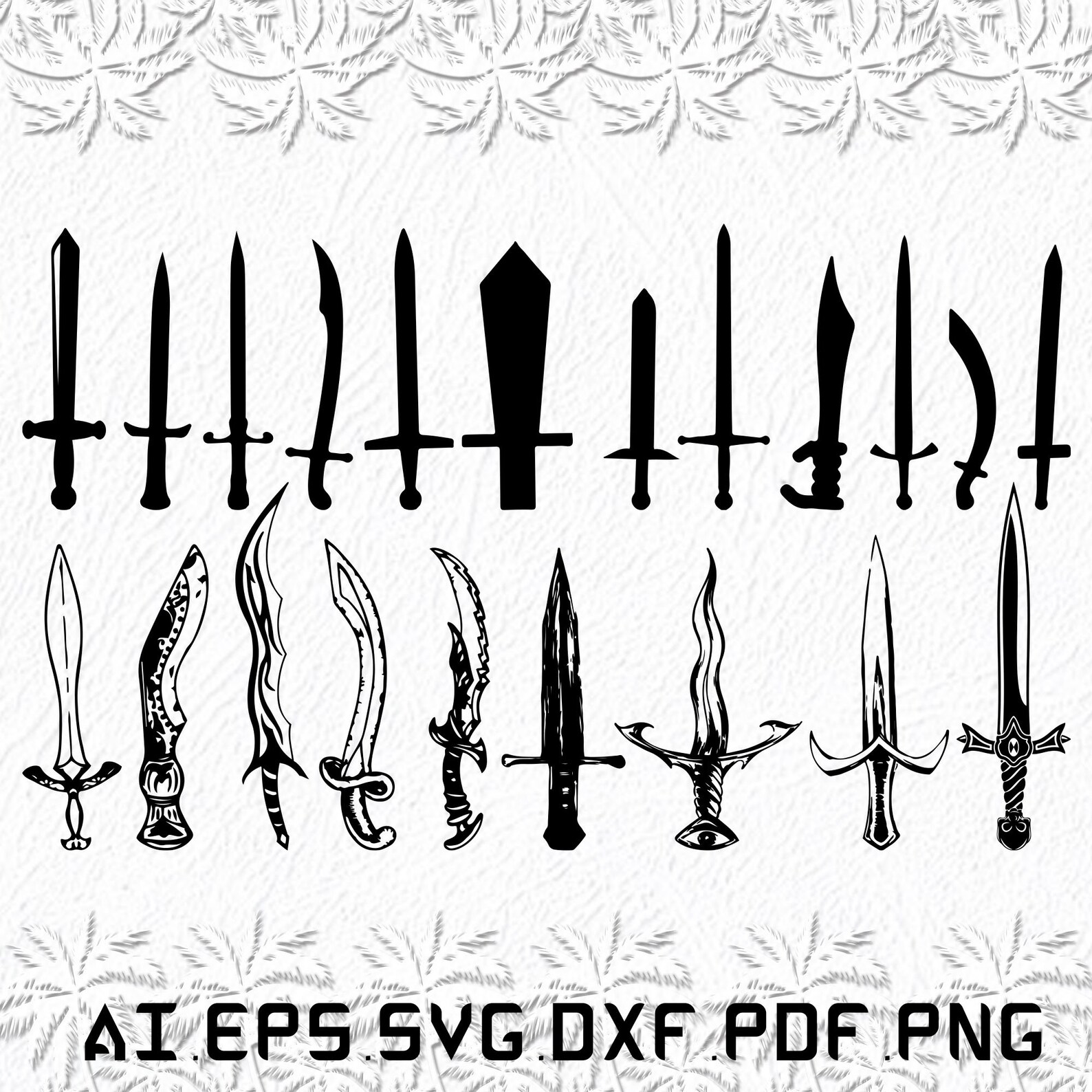 Sword Svg Warrior Sword Svg Black Sword Svg Knife Blade Etsy
