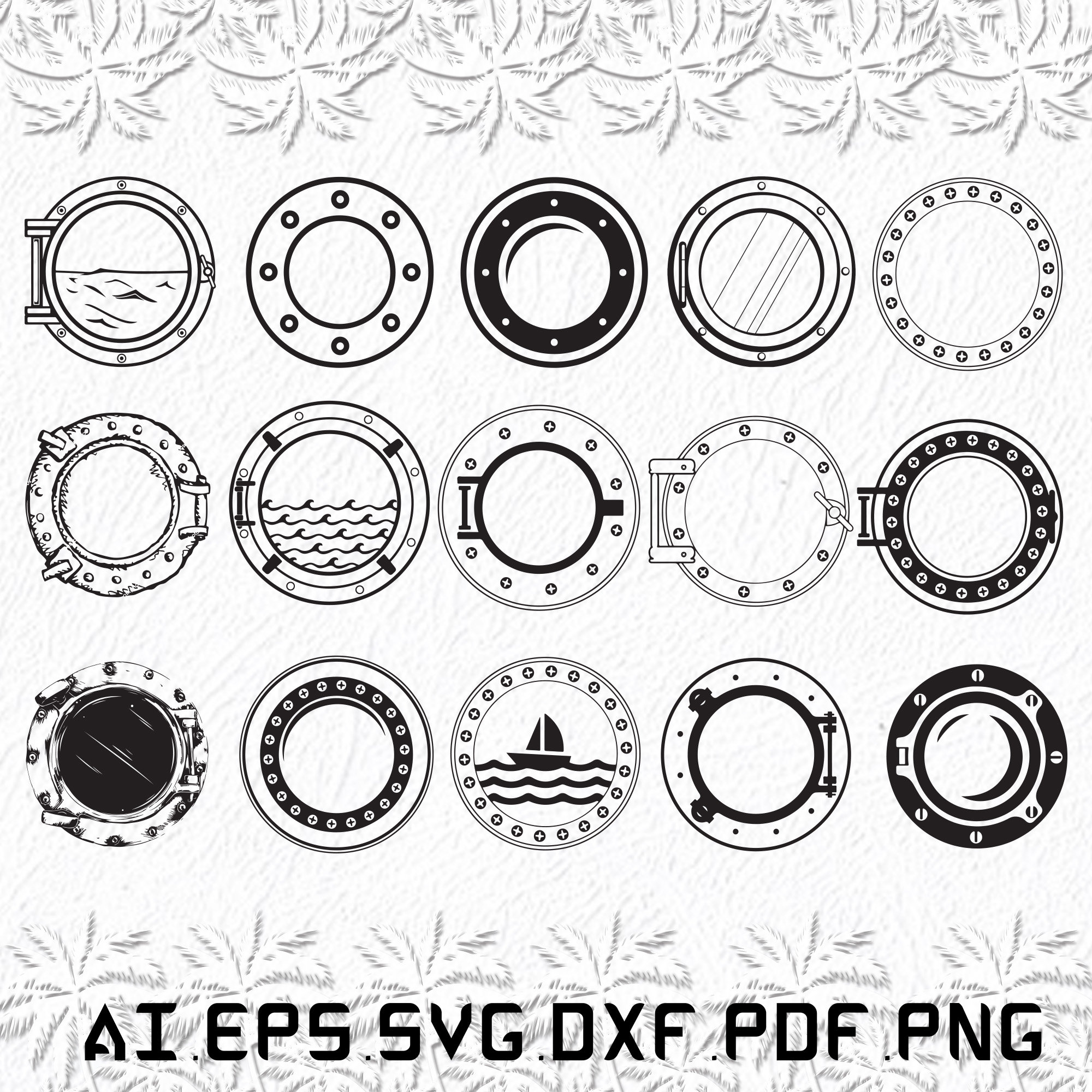 Porthole Svg Portholes Svg Water Svg Sea Rain SVG Ai Etsy