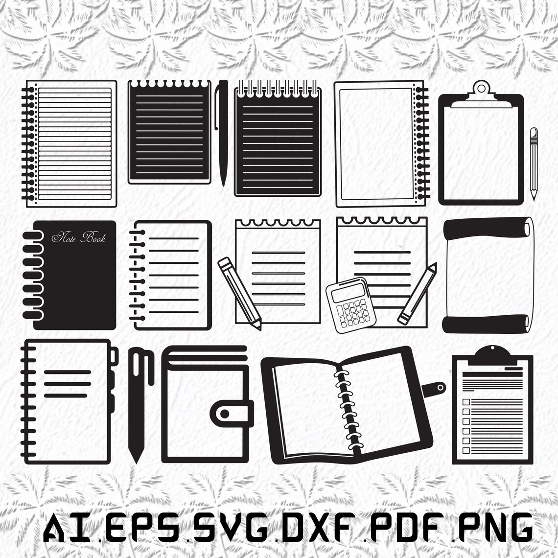 Notebook Svg Note Svg Blank Svg Book Clean SVG Ai Pdf - Etsy