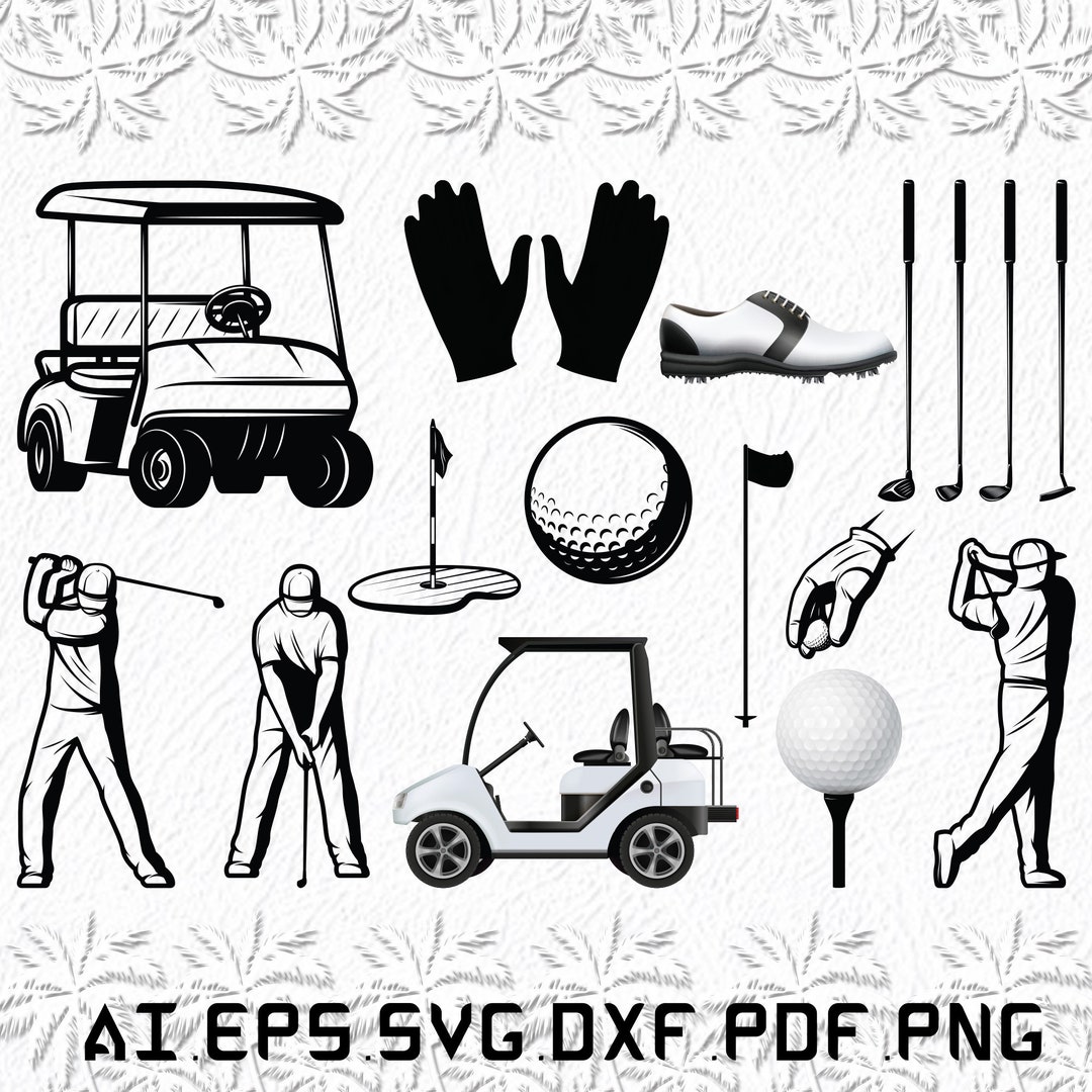 Golf Equipment Svg, Golf Equipments Svg, Golf Svg, Equipment, Equ, SVG