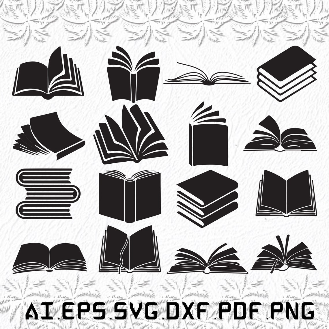 Open Book Svg Open Books Svg Open Svg Book Books SVG Ai Etsy
