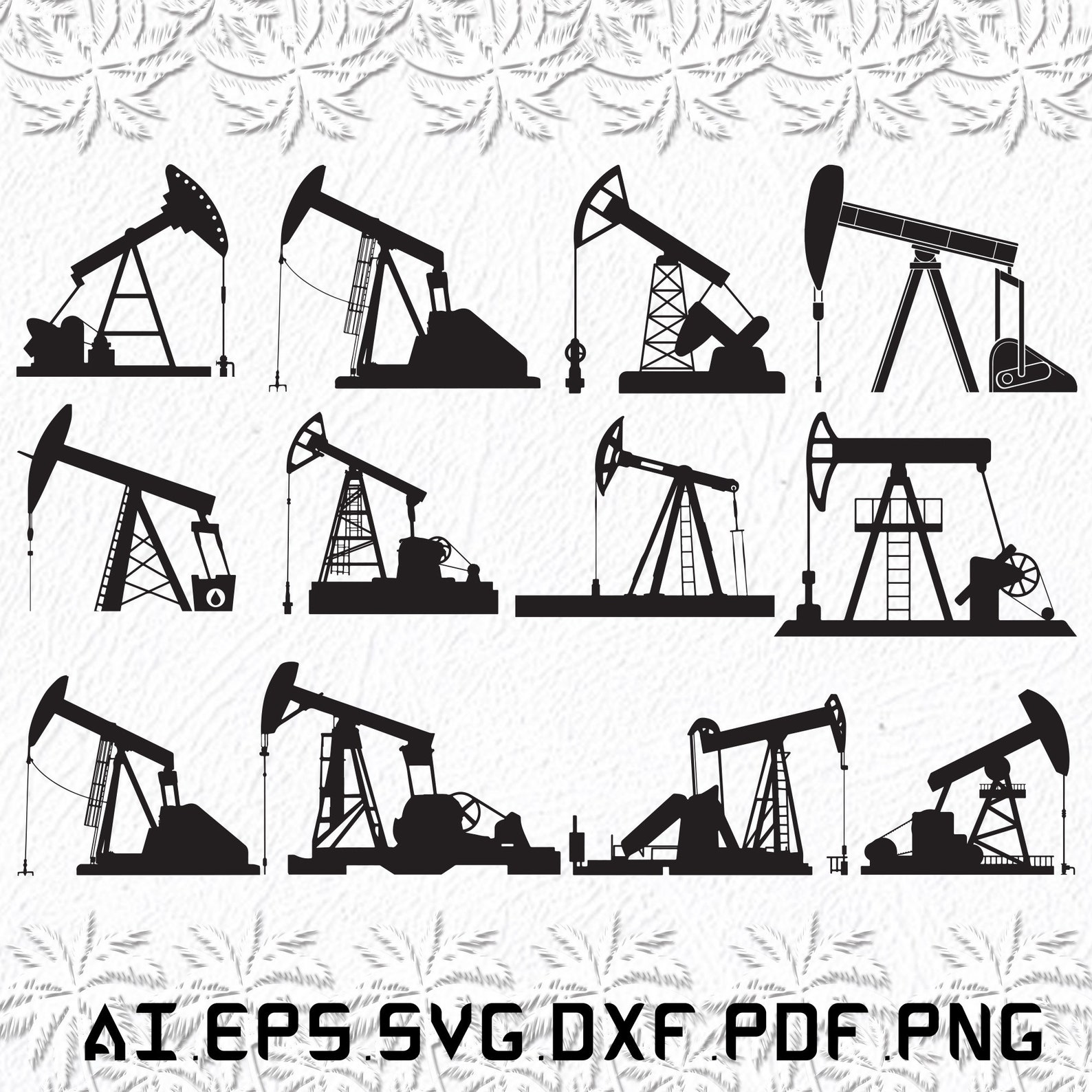 Oil Pump Svg Oil Pumps Svg Oil Svg Pump Gas SVG Ai Pdf Etsy