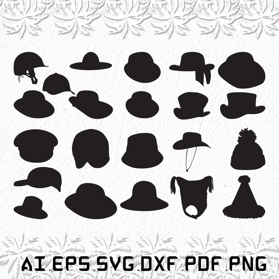 Hat Svg, Hats Svg, Cap Svg, Huddy, Baby, SVG, Ai, Pdf, Eps, Svg, Dxf