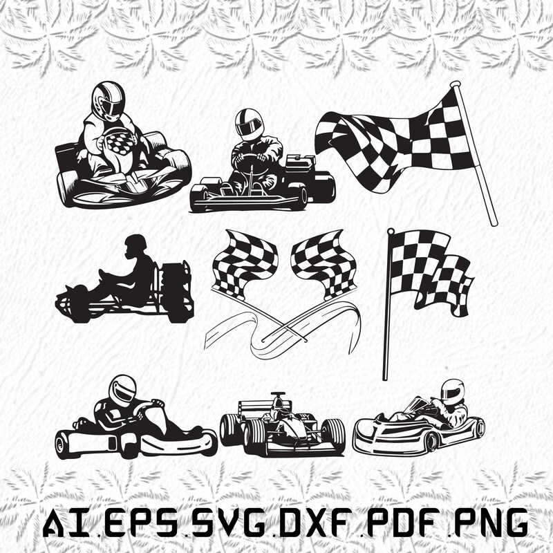Racing Svg - Etsy
