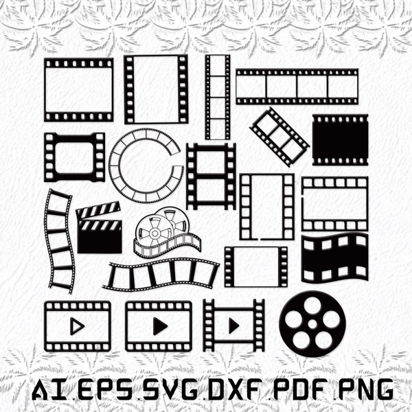 Camera film svg, Camera film strip svg, Vintage film svg, Photo strip, Film, SVG, ai, pdf, eps, svg, dxf, png