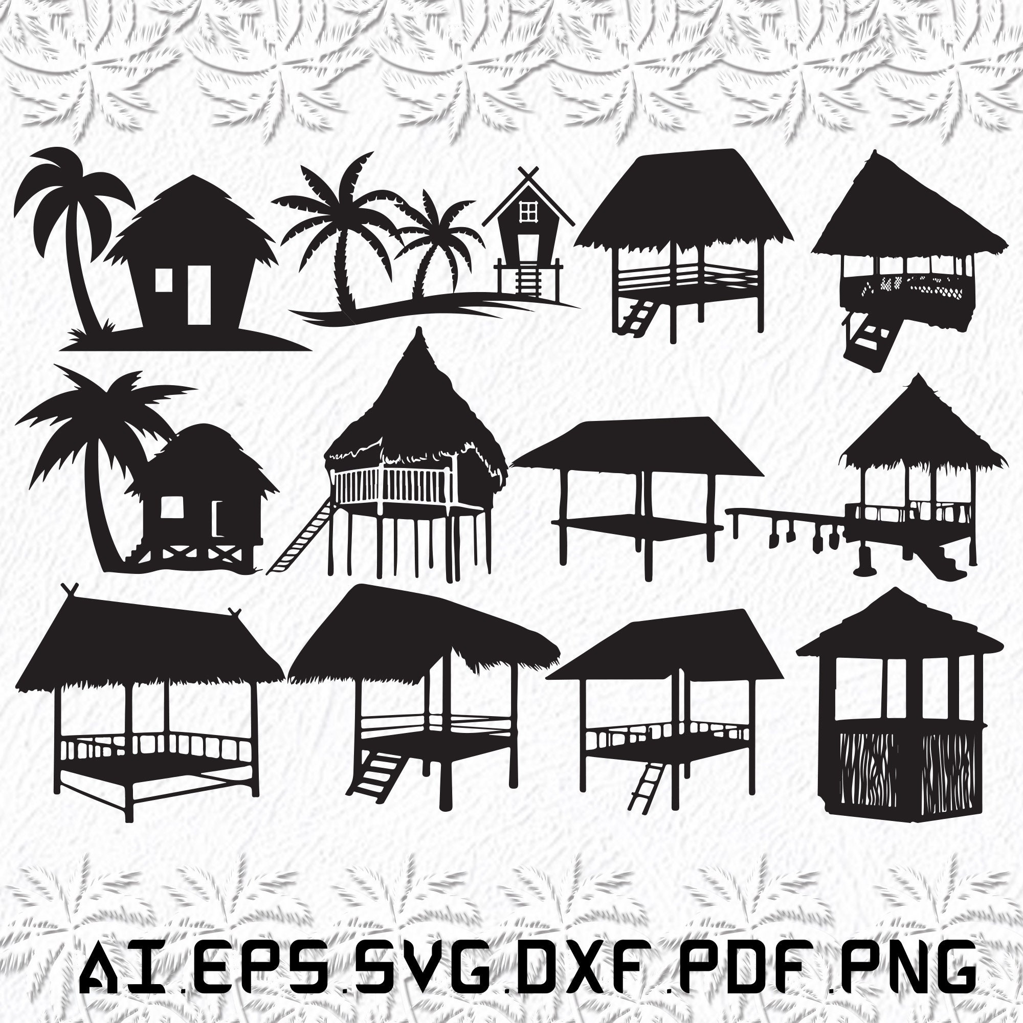 Beach Huts Svg Beach Hut Svg Beach Svg Hut SVG Sea Ai Etsy Ireland