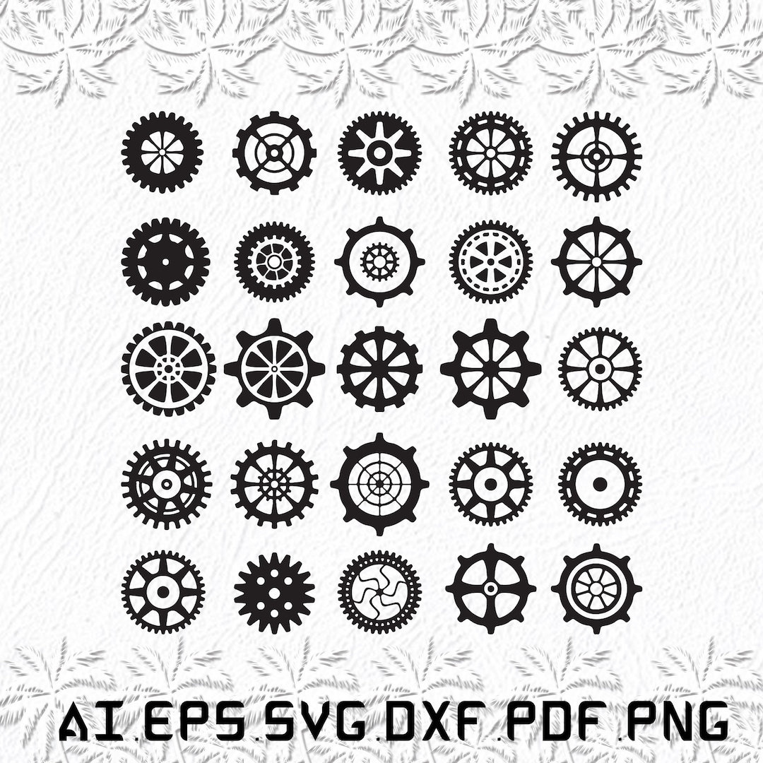 Gear Icon Svg, Gear Icons Svg, Gear Svg, Icon, Icons, SVG, Ai, Pdf, Eps