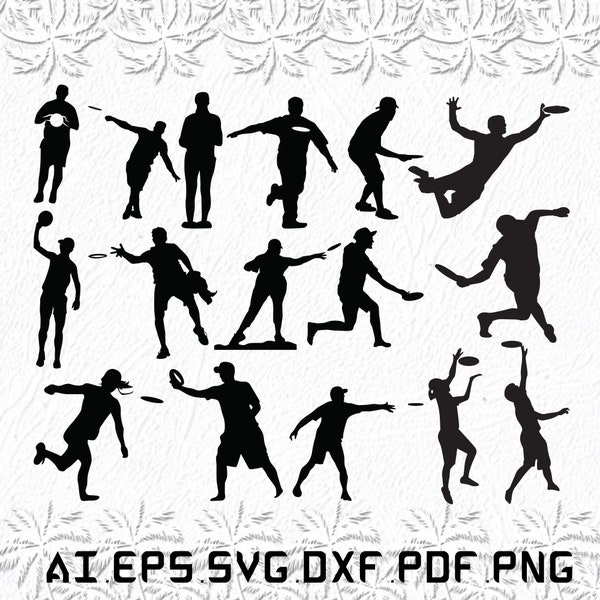 Disc Golf Man svg,  Disc Golf svg, Disc svg, Golf, Man, SVG, ai, pdf, eps, svg, dxf, png