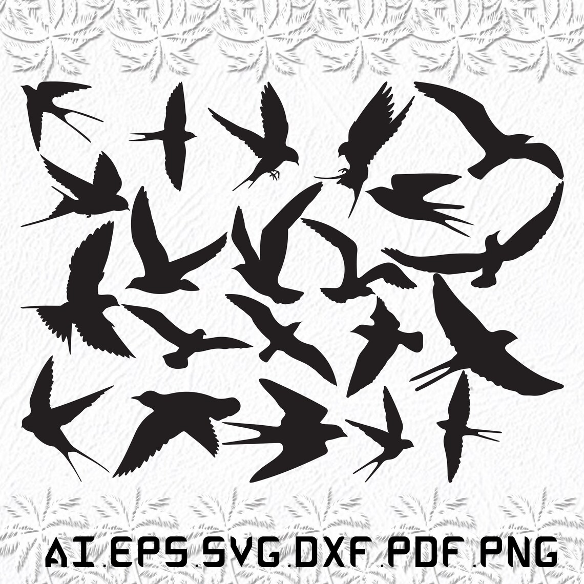 Swallow Birds Svg Swallow Bird Svg Swallow Svg Birds Bird Etsy