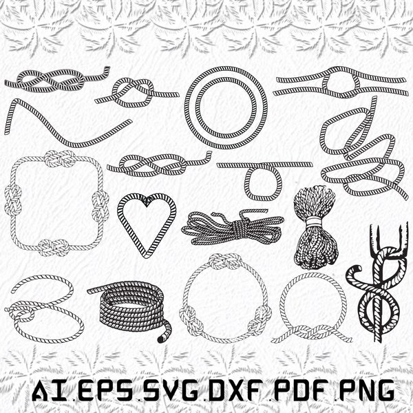 Rope svg, Rope love svg, Rope Border svg, Rope logo, Rope line, SVG, ai, pdf, eps, svg, dxf, png