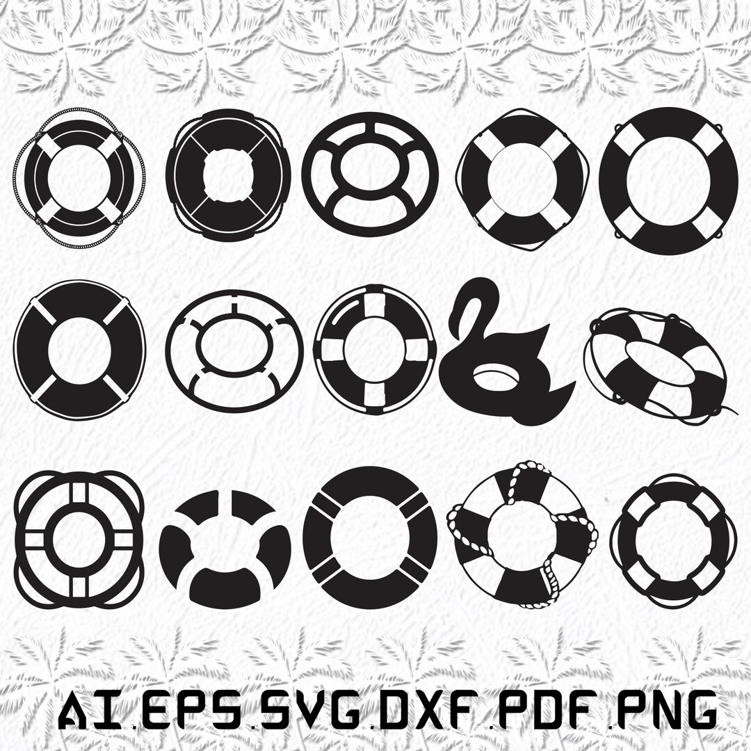 Swim Ring Svg Swim Rings Svg Swim Svg Ring Sea SVG Ai Etsy