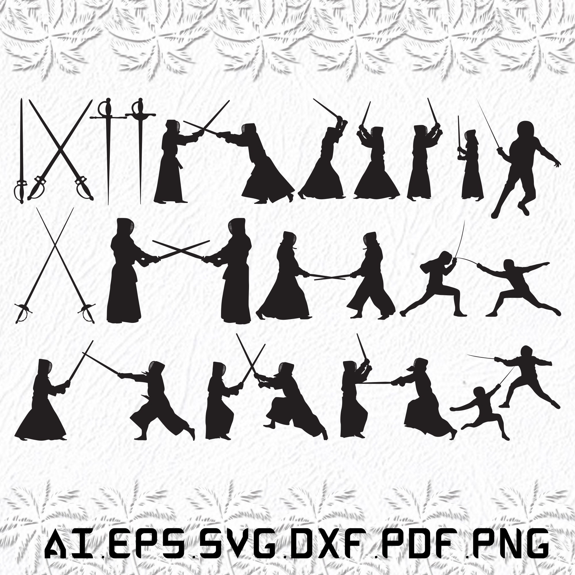 Fencing Sword Svg Fencing Swords Svg Fencing Svg Sword Etsy UK