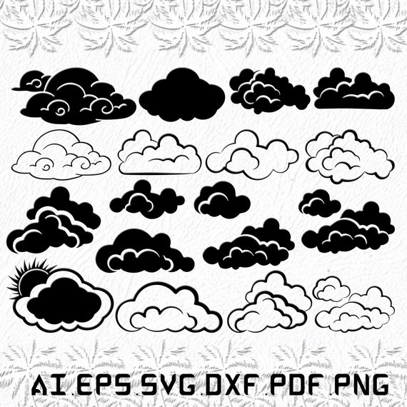 Download Cloud Svg Cloud Clouds Svg Heaven Sky Svg Cloud Washer Etsy