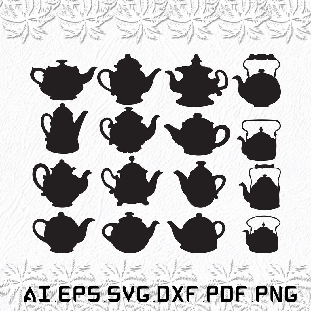 Tea Kettle Svg, Tea Kettles Svg, Tea Svg, Tea, Kettle, SVG, Ai, Pdf