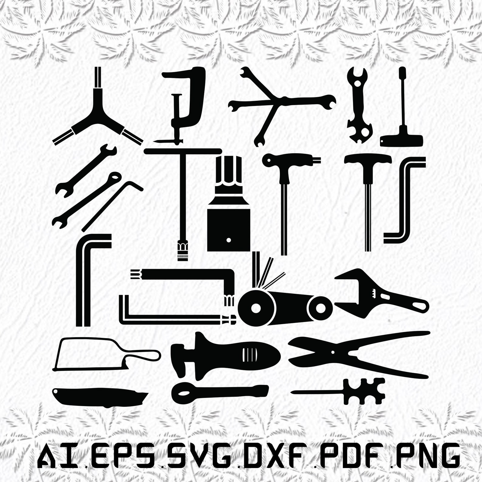 Hex Key Svg Hex Keys Svg Set Svg Hex Key SVG Ai Pdf Etsy