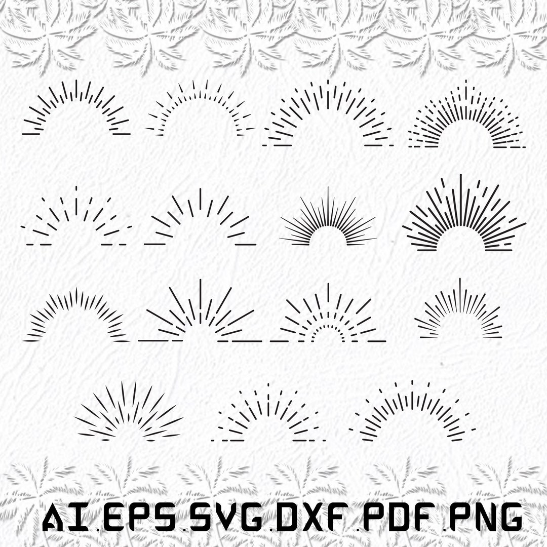 Buy Sunburst Svg, Sunbursts Svg, Sun Burst Svg, Anime, Fantasy, SVG, Ai ...