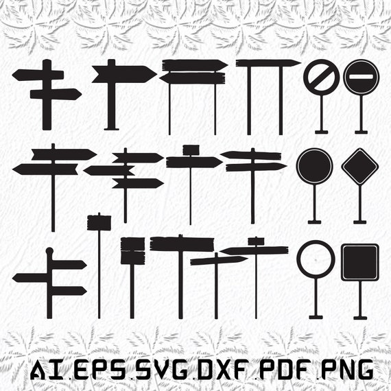 Road Sign Svg Road Svg Sign Svg Usa Car SVG Ai Pdf Etsy New Zealand