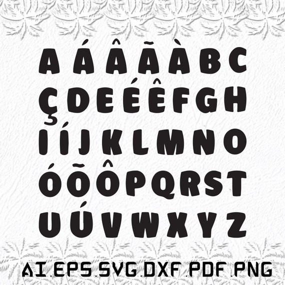 The Portuguese Alphabet Letters