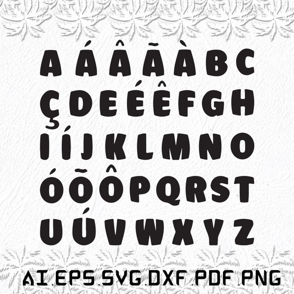 Portuguese Alphabet Etsy