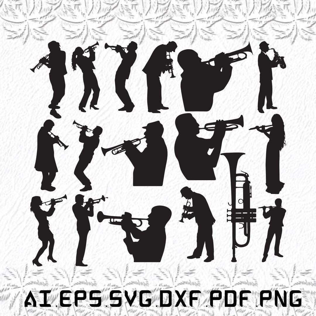 Trumpet Player Svg, Trumpet Players Svg, Trumpet Svg, Players, Player