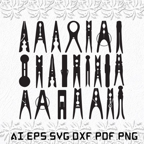 Clothespin Svg Clothespins Svg Clothes Svg Pin Sun SVG Etsy