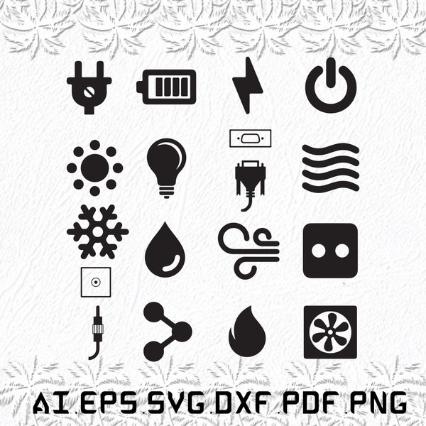 Icono eléctrico svg, iconos eléctricos svg, svg actual, eléctrico, icono, SVG, ai, pdf, eps, svg, dxf, png