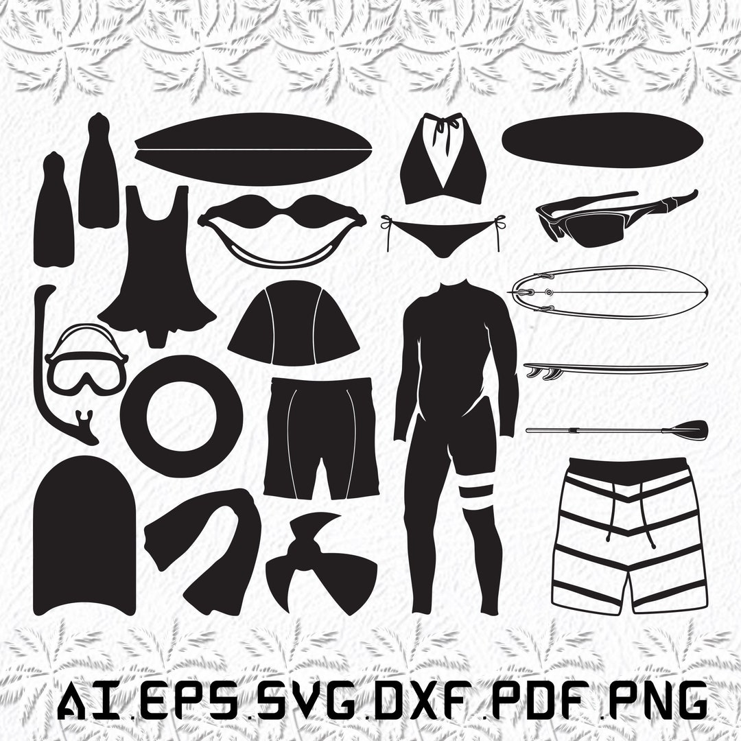 Swimming Equipment Svg, Swimming Equipments Svg, Swimming Svg