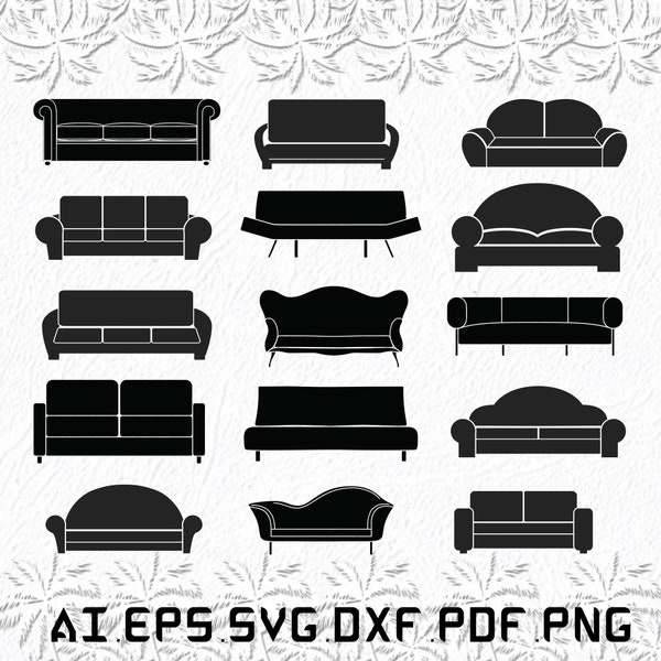 Sofa Set svg, Sofa Sets svg, Love svg, Sofa, Set, SVG, ai, pdf, eps, svg, dxf, png