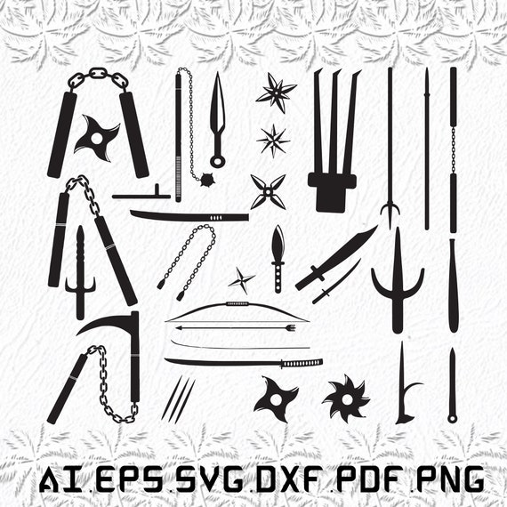 Nunchaku Svg Nunchakus Svg Ninja Svg Fight Ninjas SVG Etsy UK