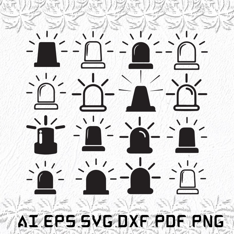 Flashing Light Svg Flashing Lights Svg Flashing Svg Lights Etsy