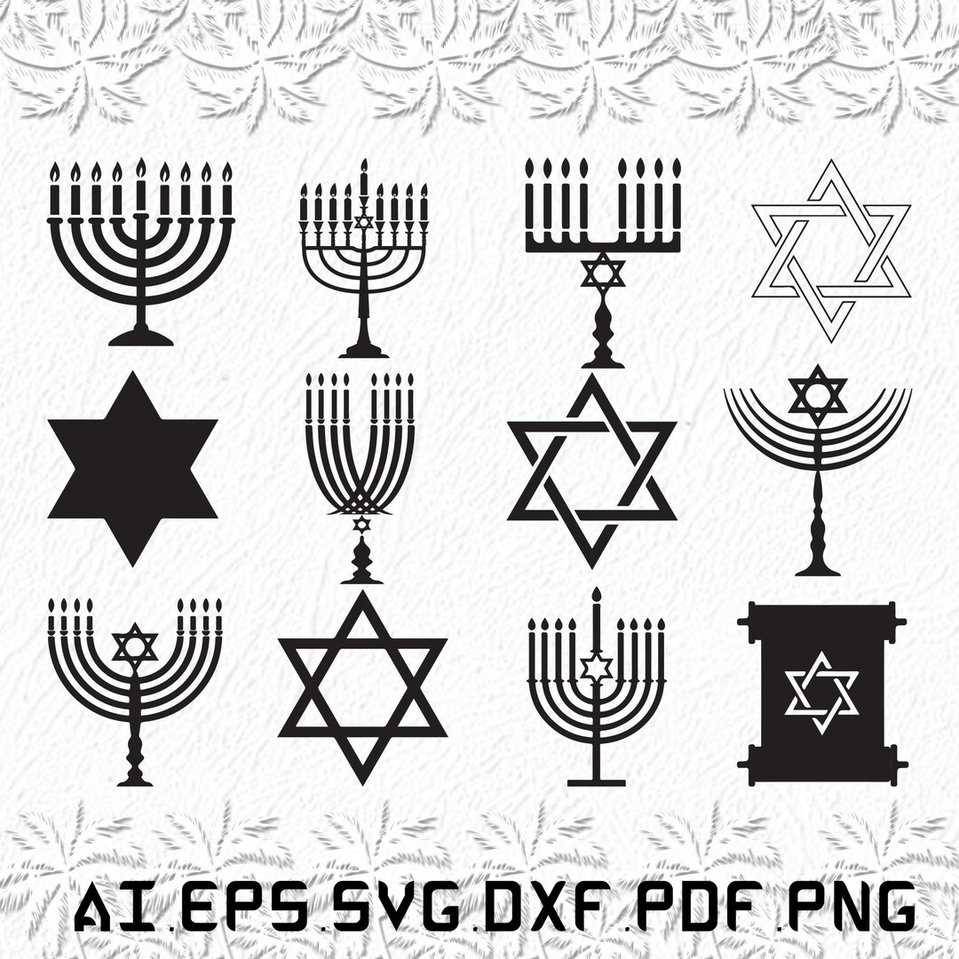 Hanukkah Svg, Hanukkahs Svg, Chanukah Svg, Chanukahs, Jewish, SVG, Ai