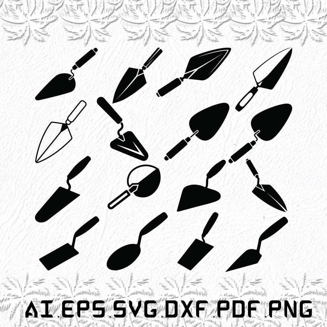 Trowel Svg, Trowels Svg, Love Svg, Hand, Car, SVG, Ai, Pdf, Eps, Svg