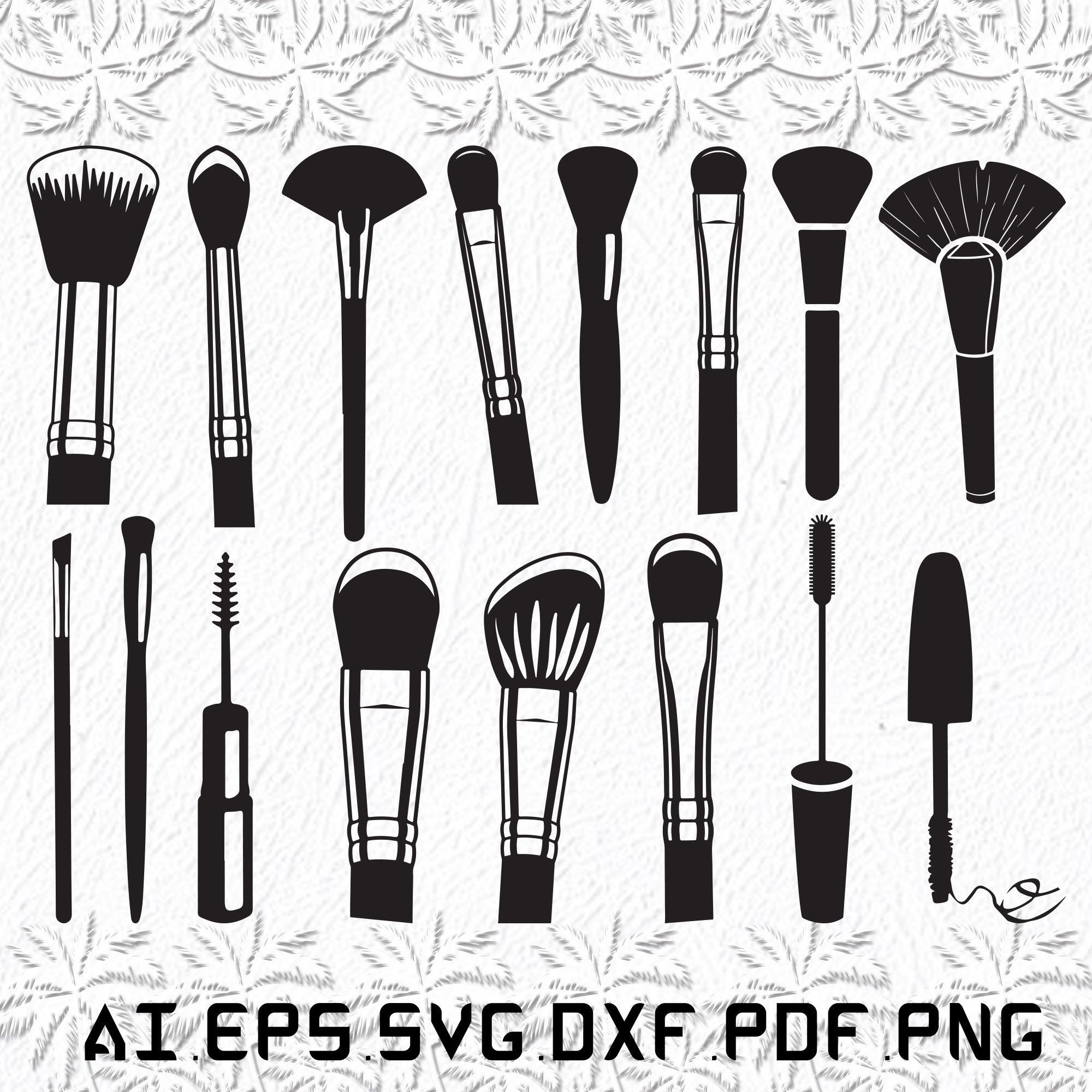 Makeup Brushes Svg, Makeup Brushed Svg, Makeup Svg, Brushes, Brush, SVG