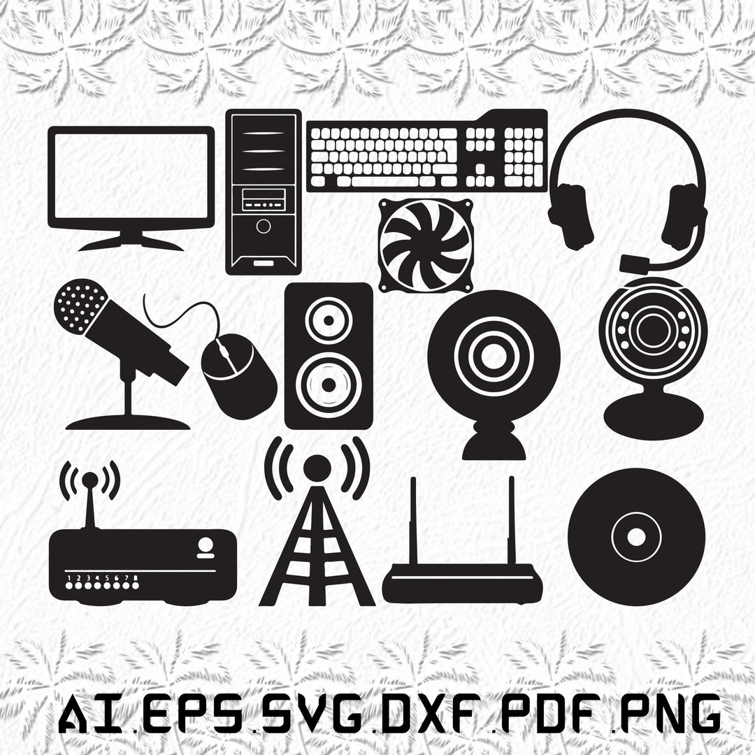Computer Equipment Svg, Computer Equipments Svg, Computer Svg ...