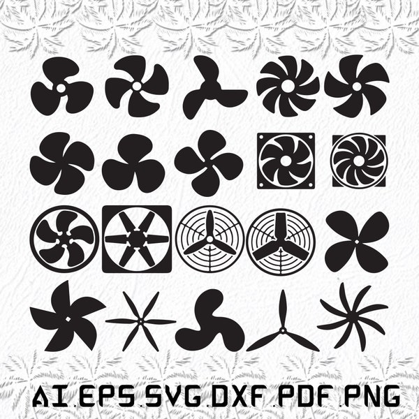 Fan Blade svg, Fan Blades svg, Fan svg, Blade, Fans, SVG, ai, pdf, eps, svg, dxf, png