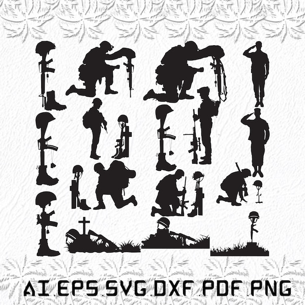 Fallen Soldiers svg, Fallen svg, Soldiers svg, army, navy, SVG, ai, pdf, eps, svg, dxf, png