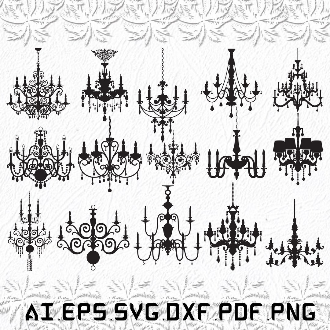 Chandelier Svg, Chandeliers Svg, Light Svg,lamp, Bulp, SVG, Ai, Pdf