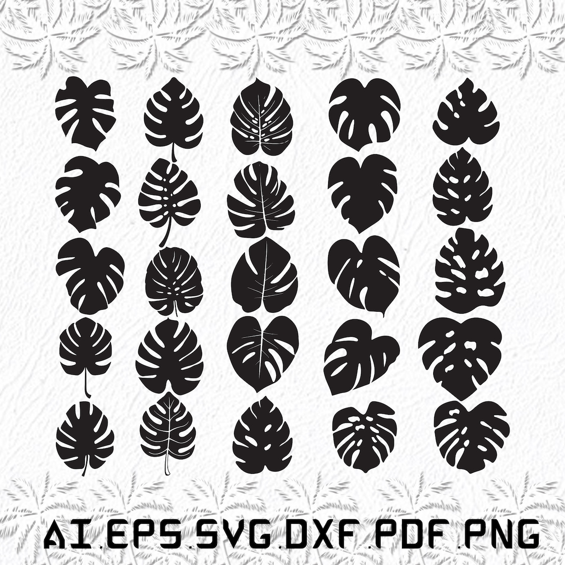 Monstera Svg Monsteras Svg Wood Svg Leaf Leaves SVG Ai - Etsy