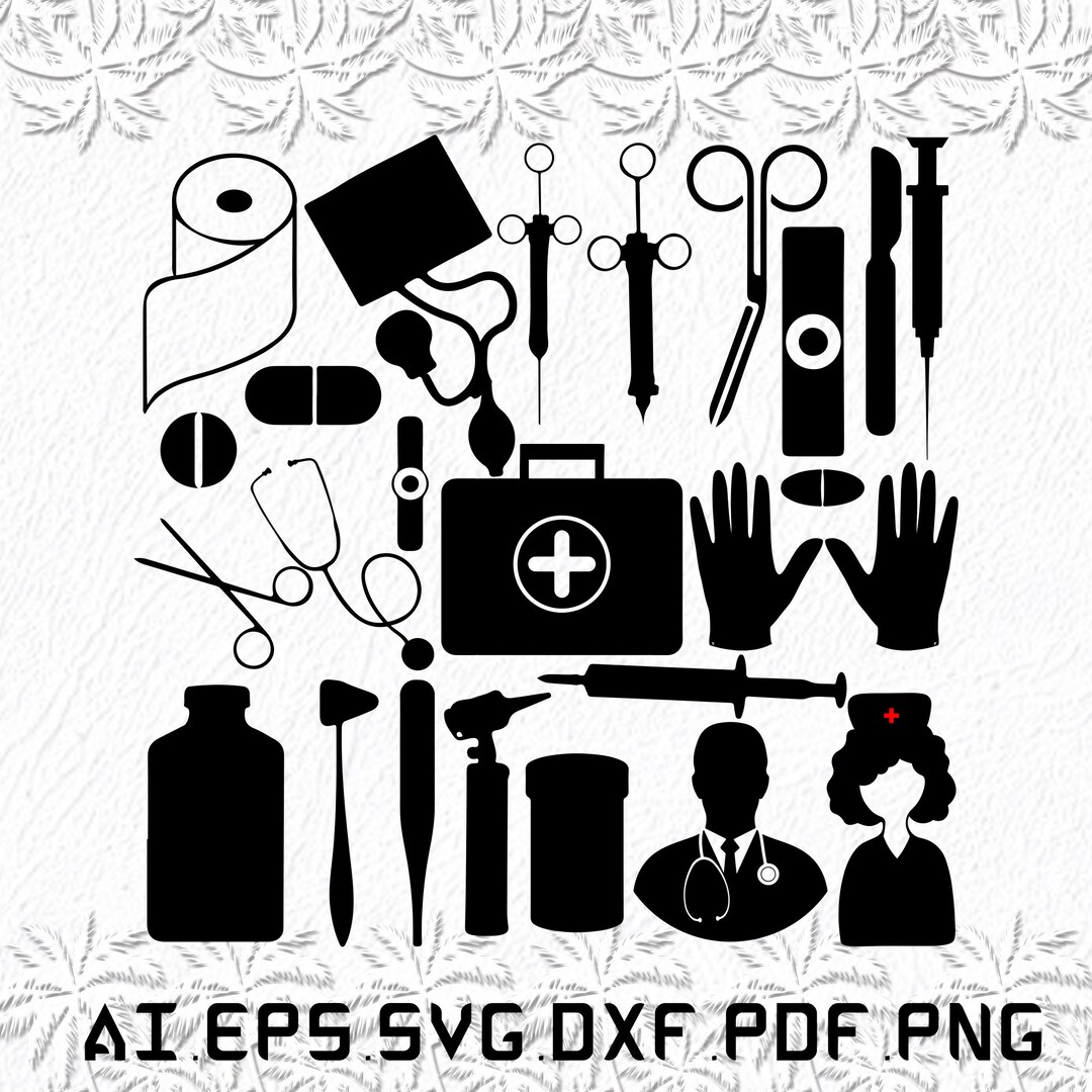 Medical Symbol Svg, Medical Svg, Symbol Svg, Doctor, Nurse, SVG, Ai