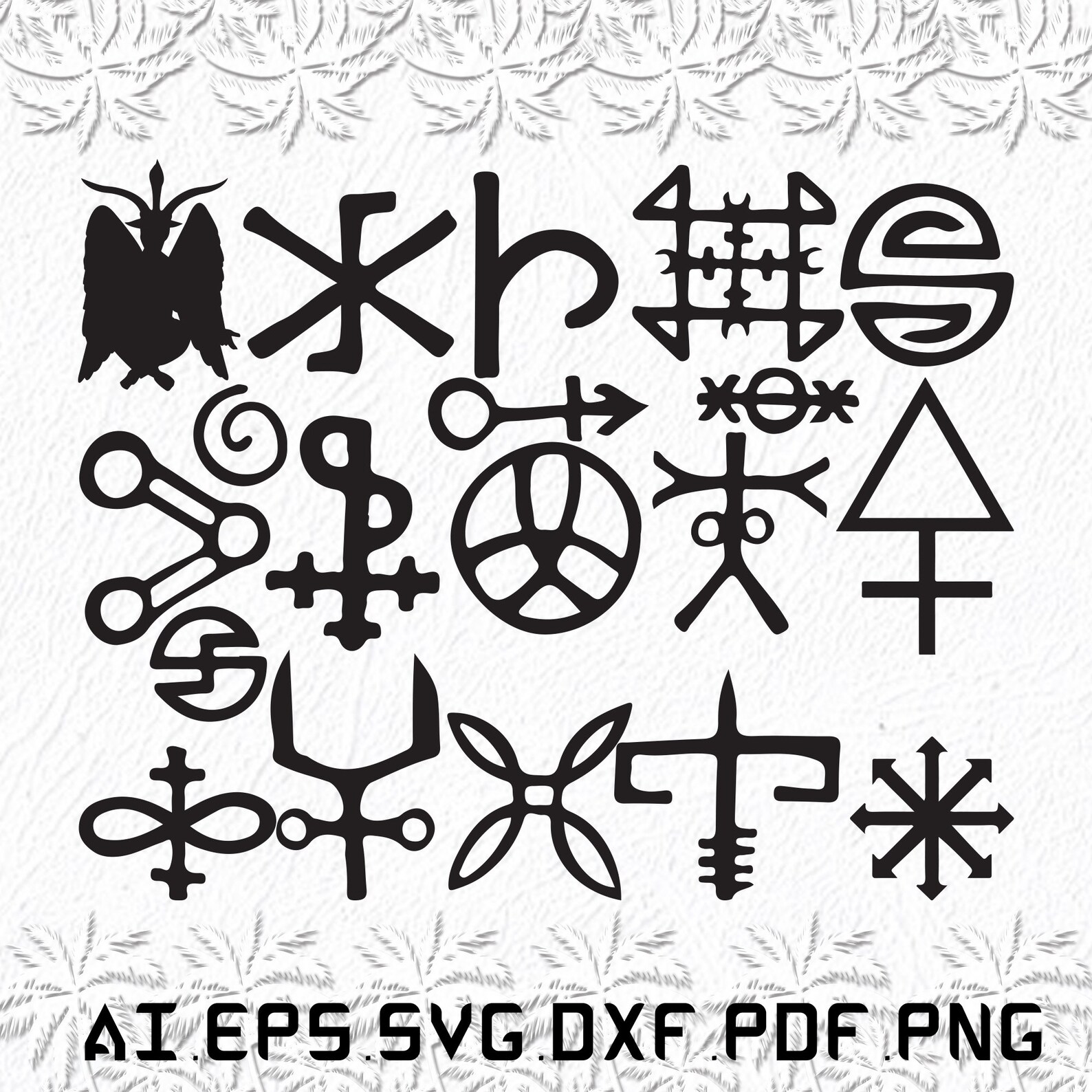 Satanic Symbol Svg Satanic Symbols Svg Satanic Svg Symbols - Etsy