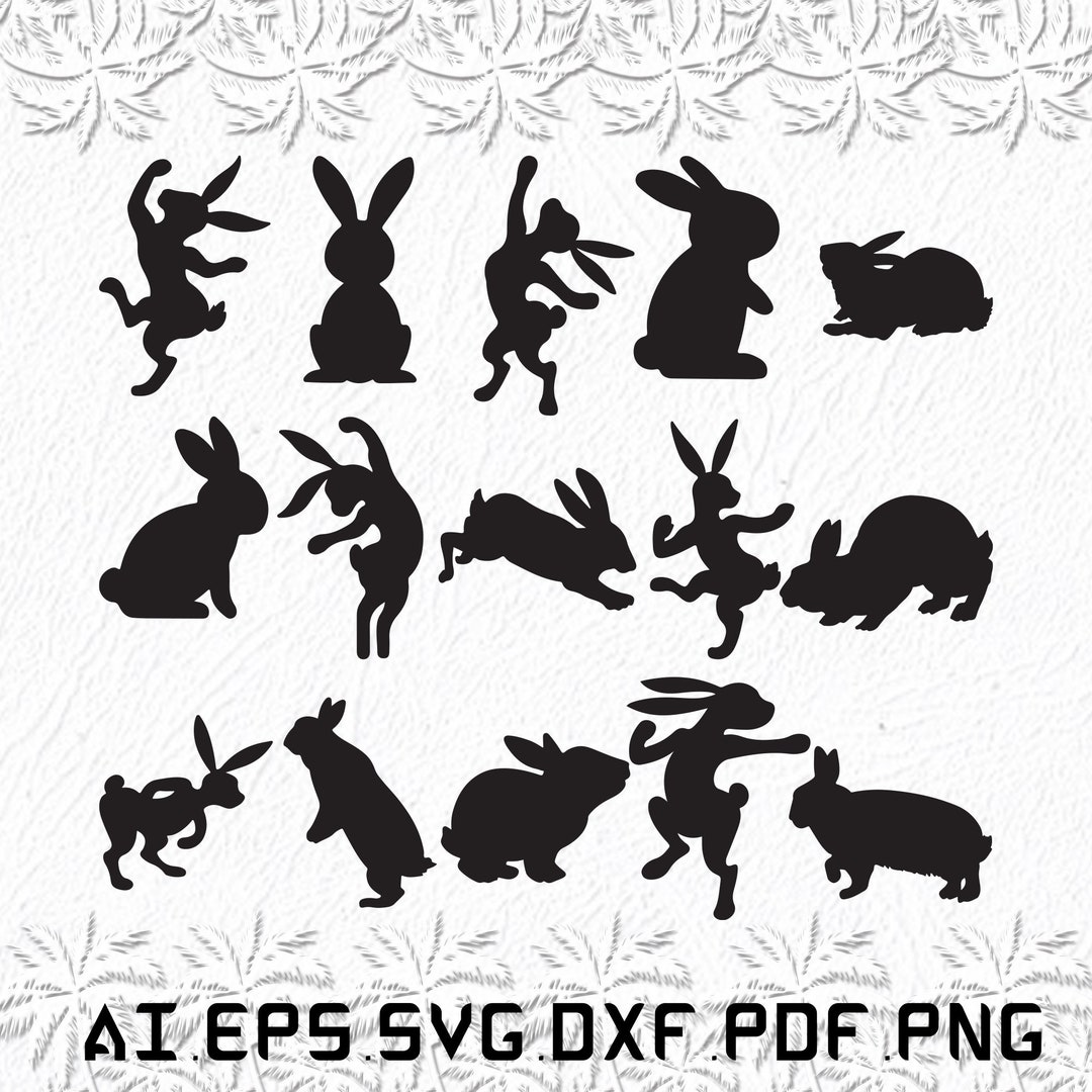 Rabbit Dance Svg Rabbit Dances Svg Dance Svg Hand Rabbit Etsy UK