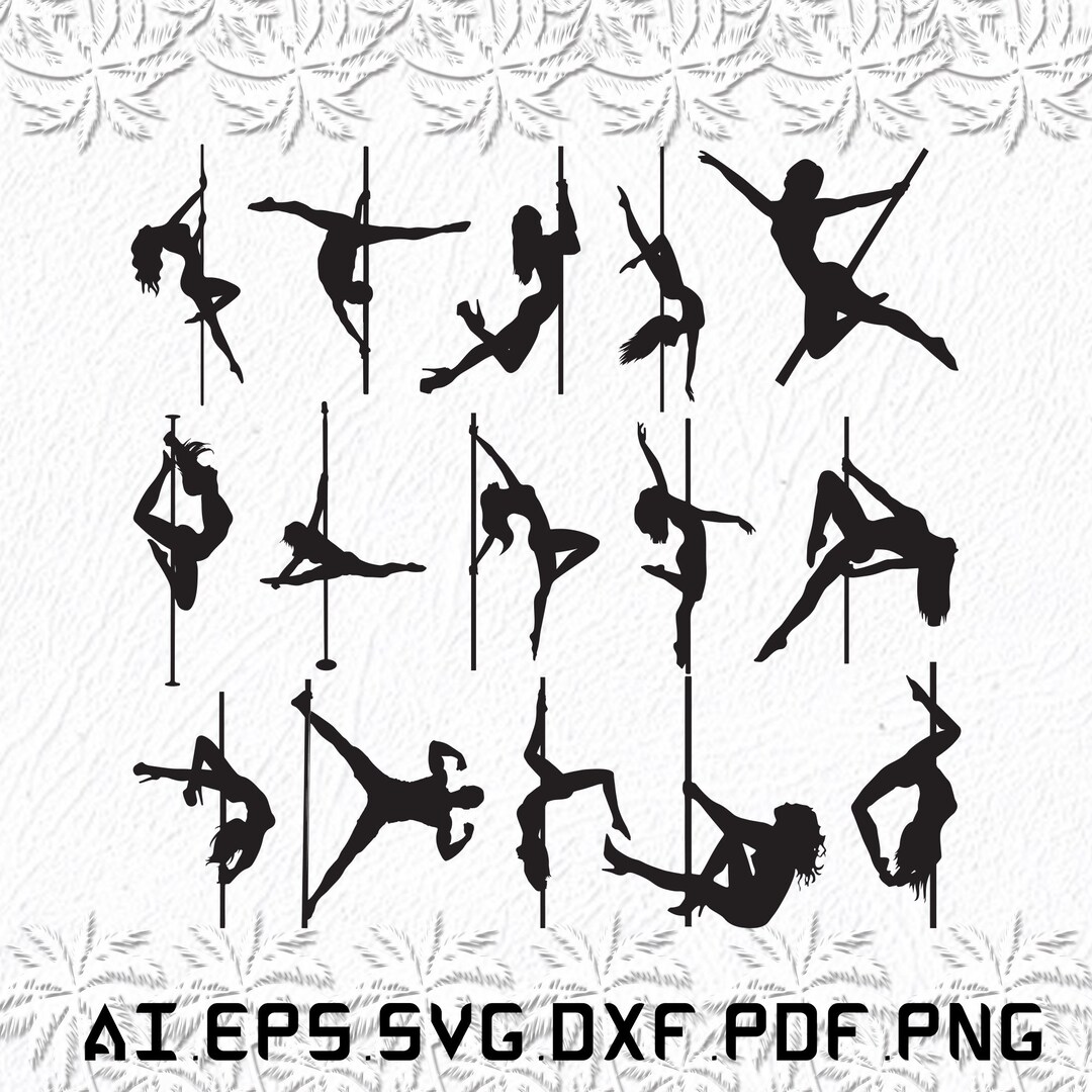 Pole Dancers Svg, Pole Dancerss Svg, Pole Svg, Dancers, Dance, SVG, Ai
