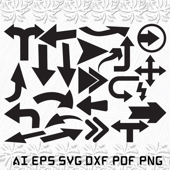 Arrows Svg Arrow Svg Abstract Svg Shapes Shape SVG Ai - Etsy