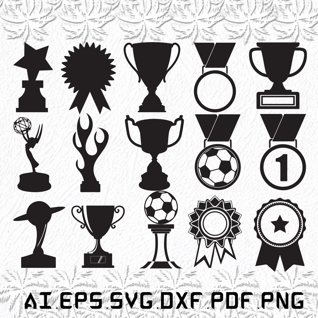 Award Trophy Svg, Award Svg, Trophy Svg, Success, Wine, SVG, Ai, Pdf