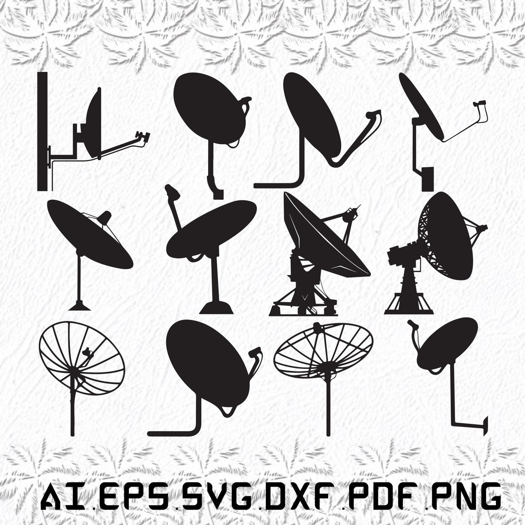 Satellite Dishes Svg, Satellite Dish Svg, Satellite Svg, Dishes, Dish